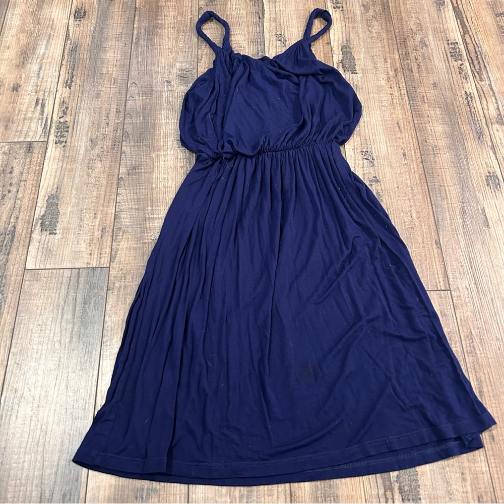 Gilli Dress Size‎ Small Navy Blue Sleeveless Soft USA Made